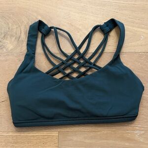 Lululemon Athletica Strappy Sports Bra - Dark Green size 2